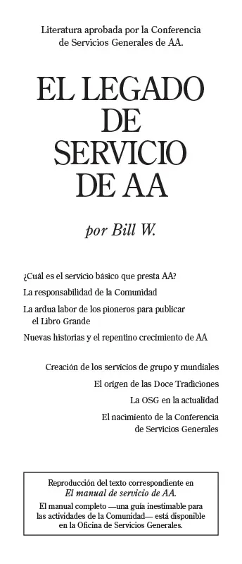 El Legado de Servicio de AA